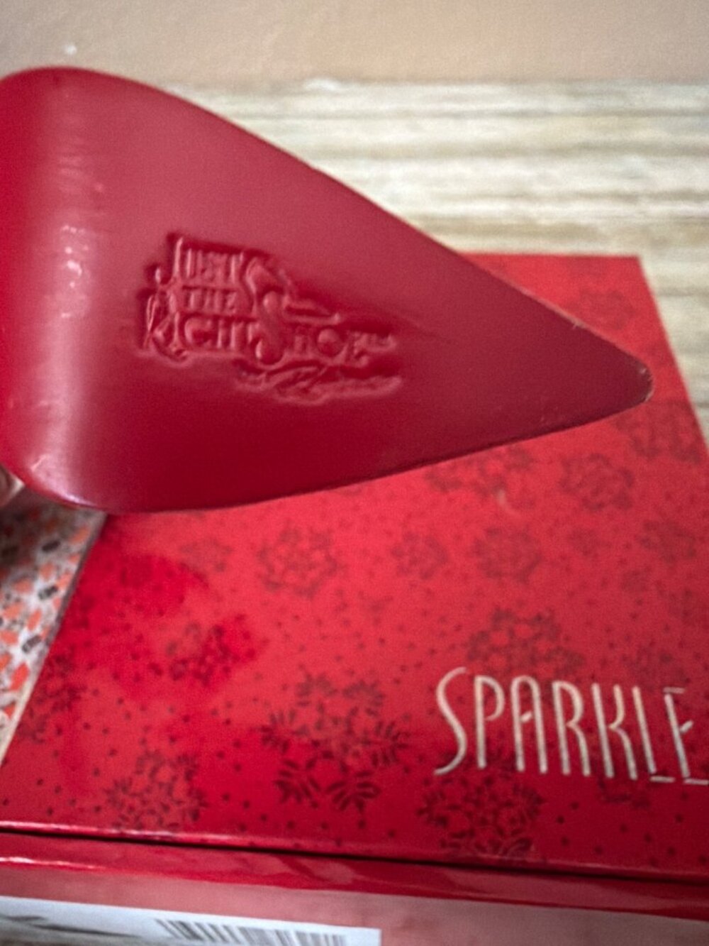2006 Just the Right Shoe by Raine "Sparkle" 6th Annual Christmas #25622 w/Box - Picture 9 of 13